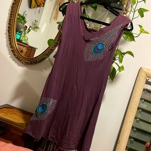 Synergy Organic Cotton purple dress size small